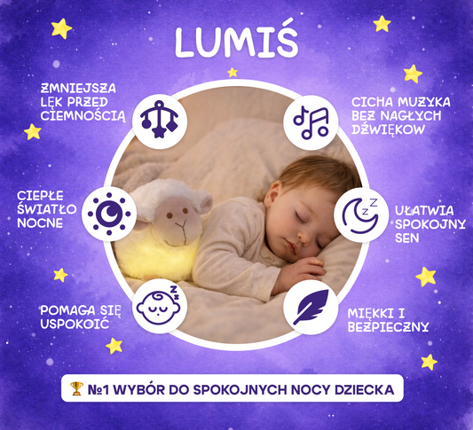 Owca Miękka Lampka Nocna z Dźwiękami