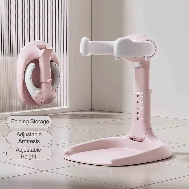 Składany fotelik do kąpieli dla niemowląt – kolor różowy