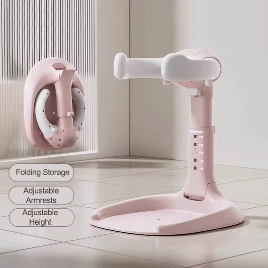 Składany fotelik do kąpieli dla niemowląt – kolor różowy